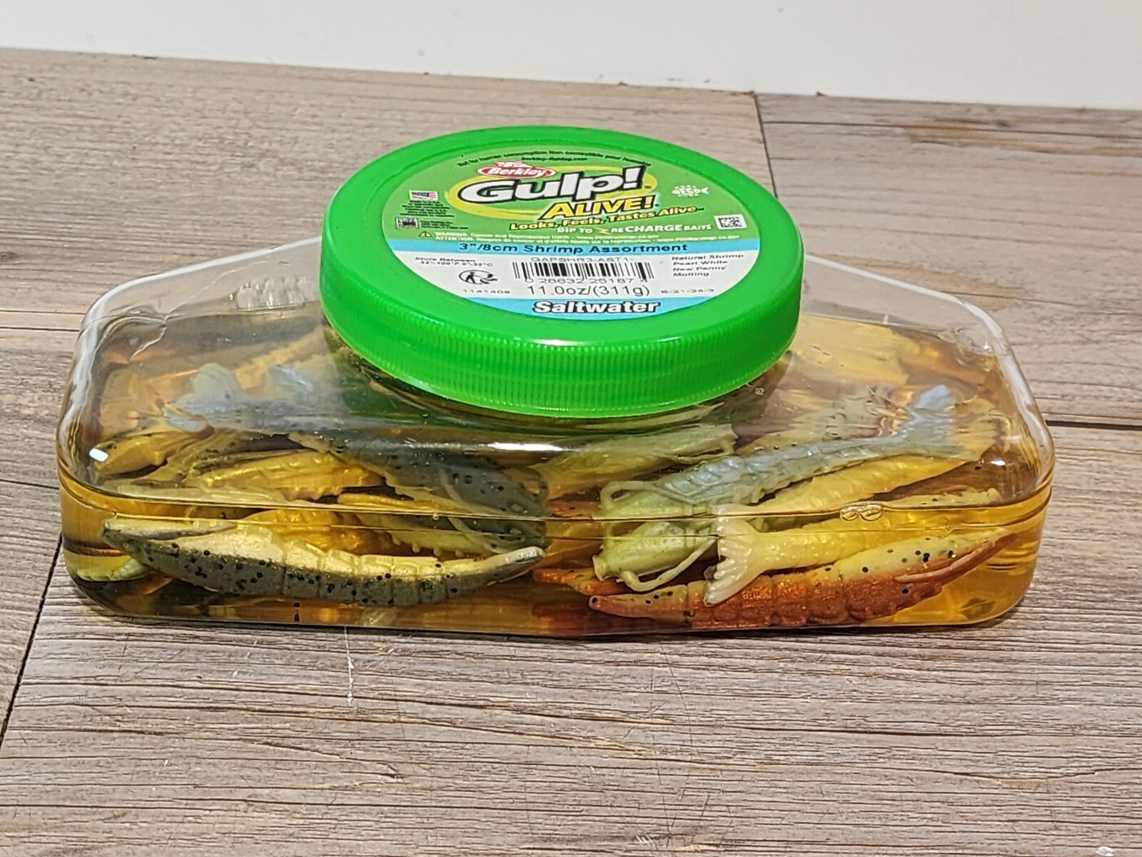 Soft Baits Assortment – Gulp! Alive! Shrimp – 3-Inch – Assorted Colors