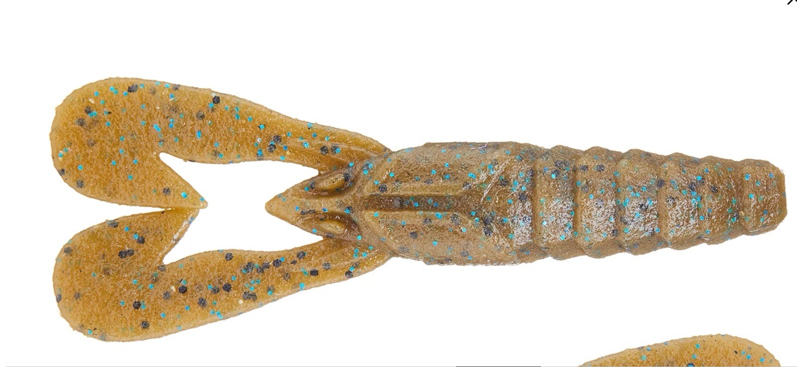 New from Berkley PowerBait MaxScent “Stank Bug” 3 1/2” Green Pumpkin Blue