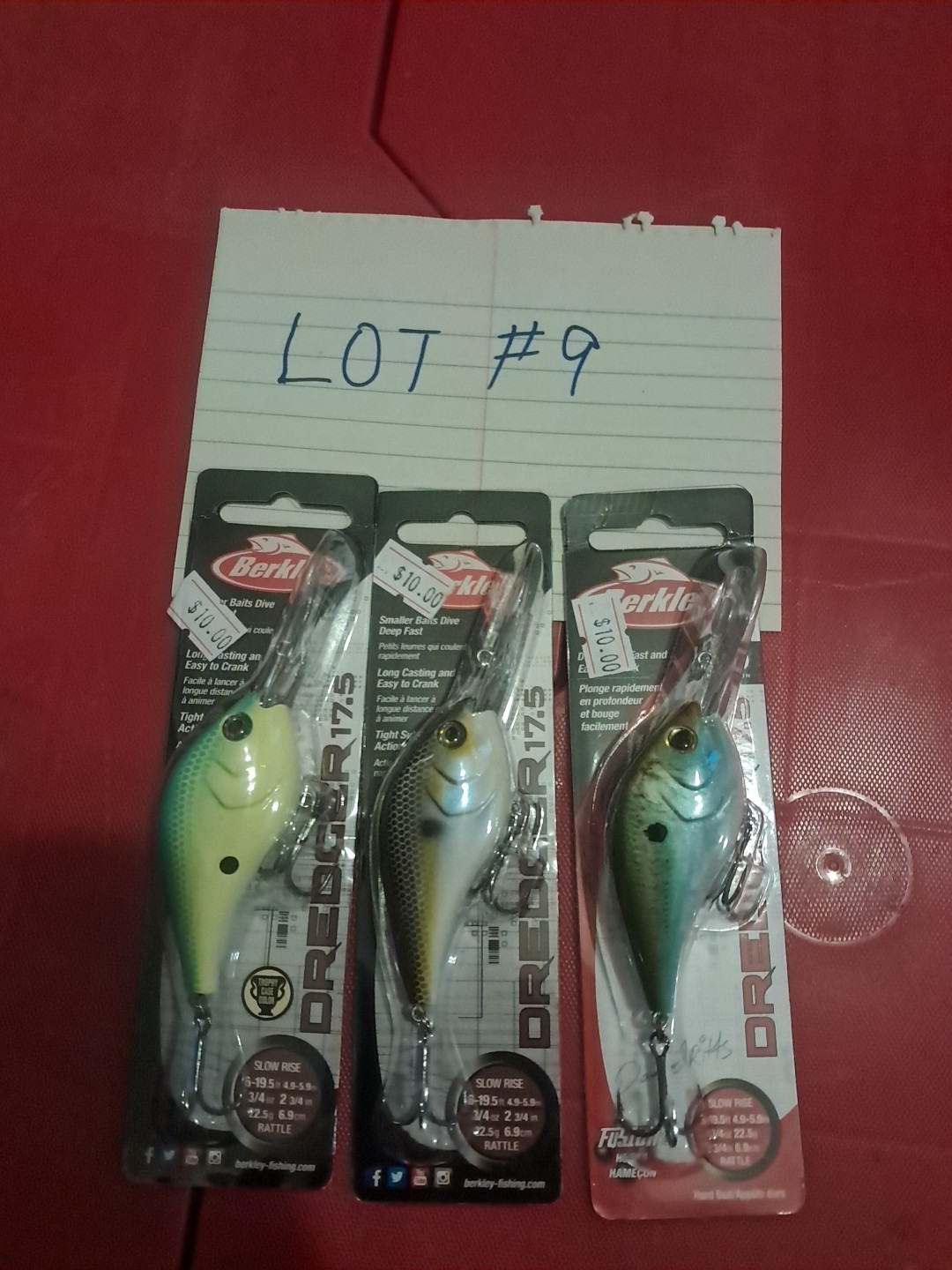 Berkley Dredger 17.5 Lot of 3 Crankbait Lures