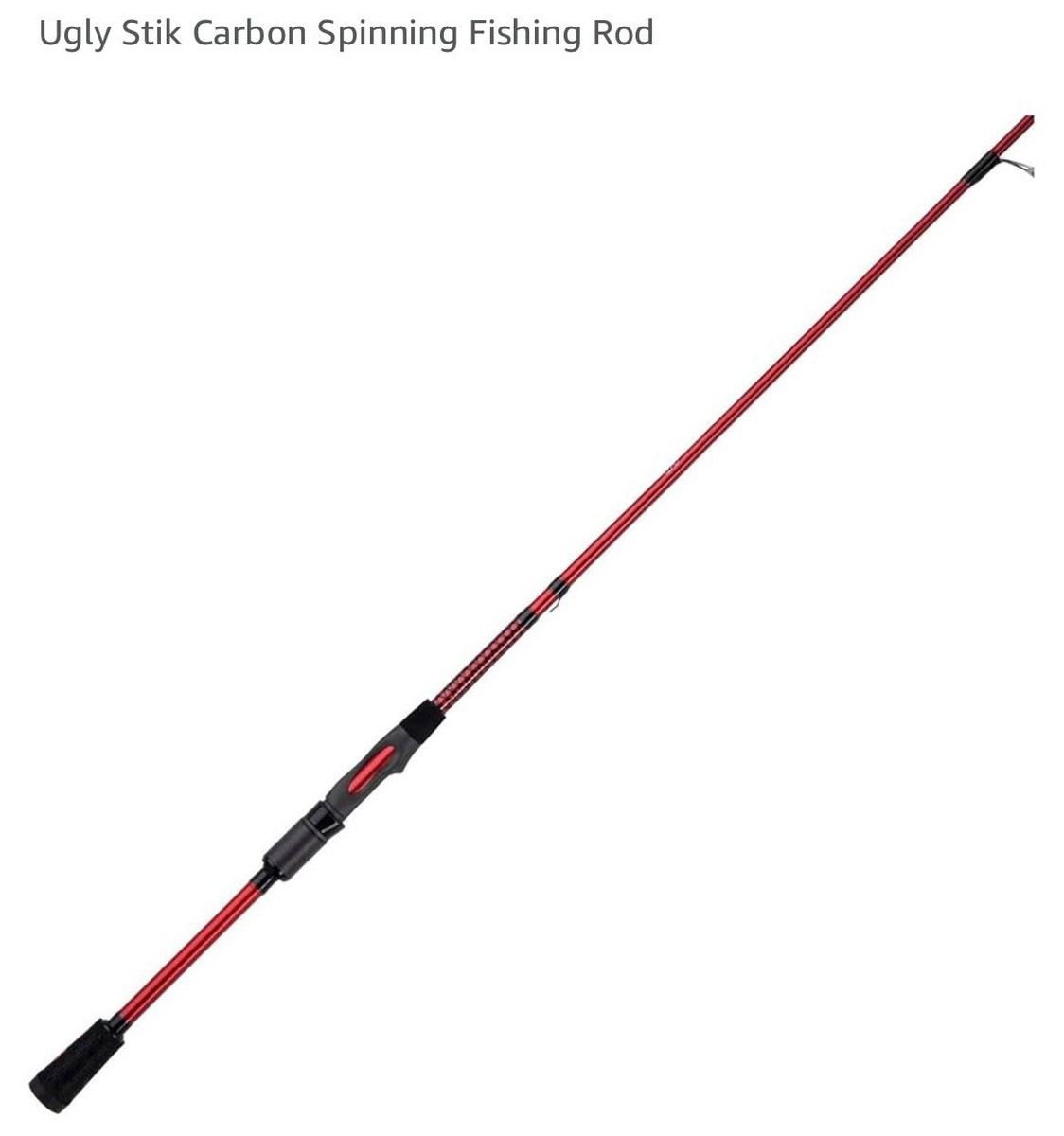 Ugly Stik Carbon Spinning Fishing Rod 6’8” Fast Action