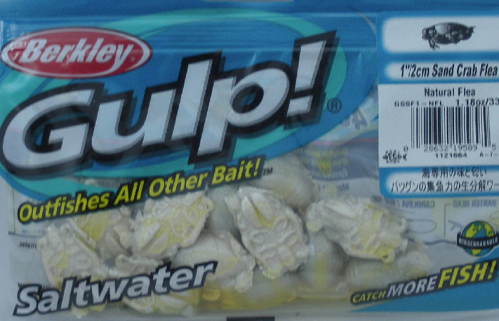 Berkley GSSF1-NFL Gulp 1″ Sand Flea Natural Flea 12 Ct