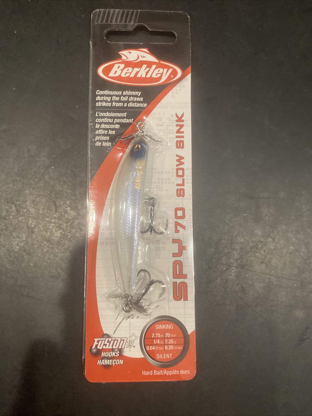 Berkley Spy Bait Sinking 2.75” 1/3oz Ghost White