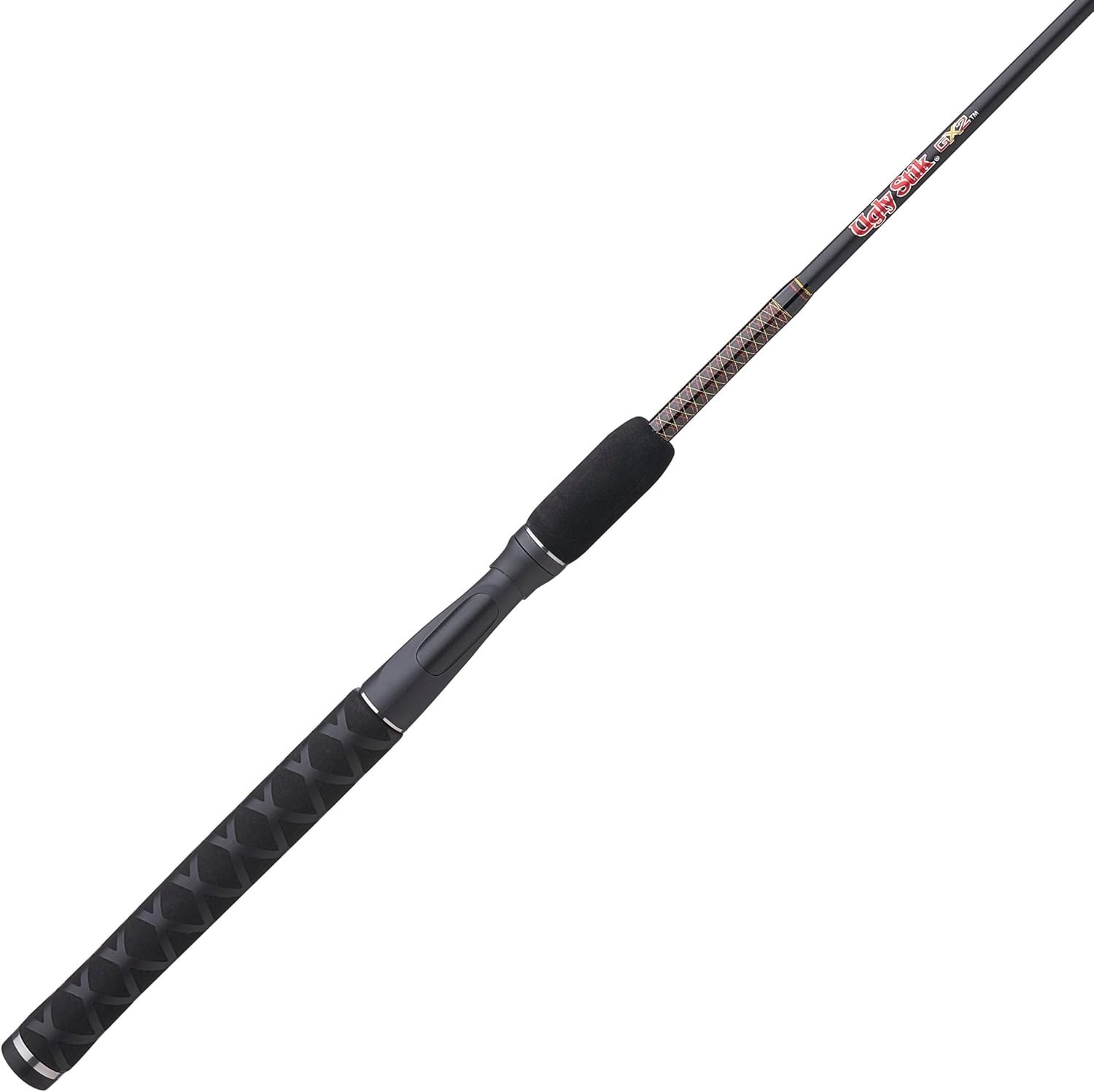 Ugly Stik 6’ GX2 Spinning Rod, One Piece Spinning Rod, 8-20lb Line, Medium Heavy