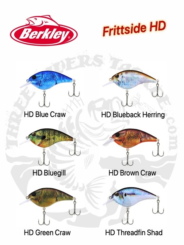 Berkley Frittside Flat Sided HD Crankbait – Choose Size / Color