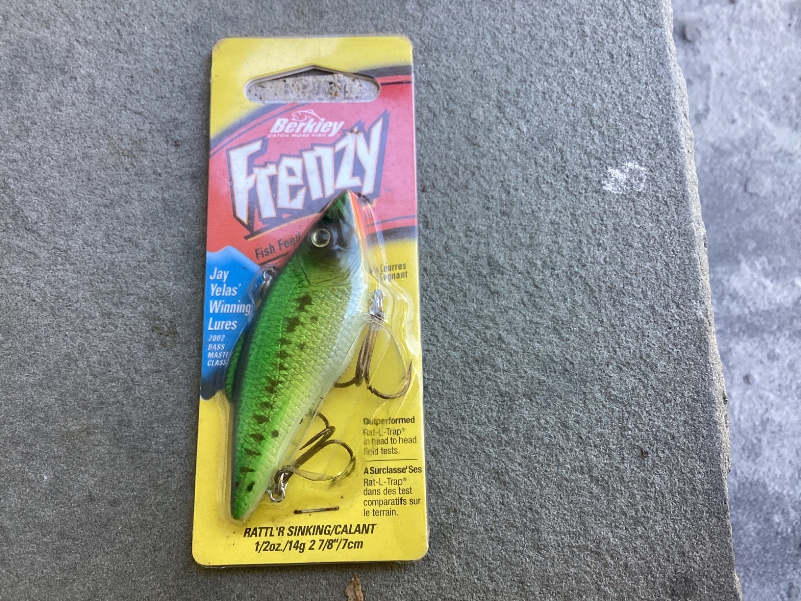 Berkley Frenzy Rattl’r Sinking FR 12 Bass  Branded LURE JAY YELAS RARE 2002