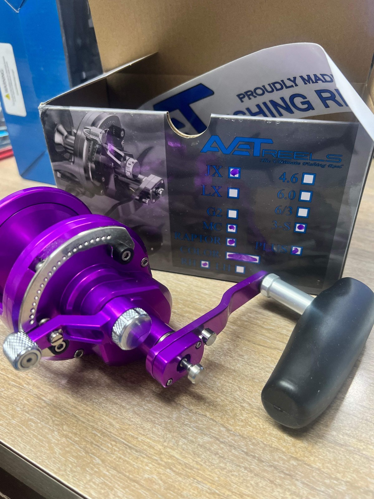 Avet Reels JX 3/S RAP MC PLUS Raptor Plus Three 3 Speed Master Cast Control Powe