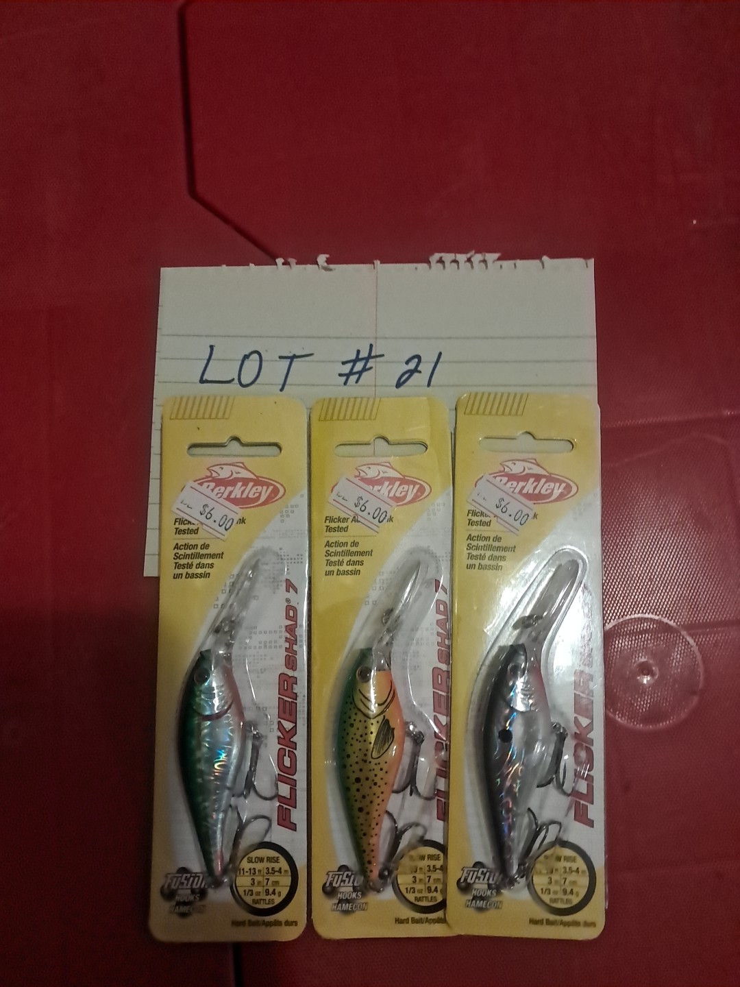 Berkley Flicker Shad 7 Lot of 3