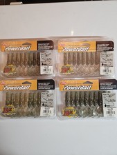 Lot of 4 BERKLEY POWERBAIT 3″ SHAPE In Blue Shiner Gold color