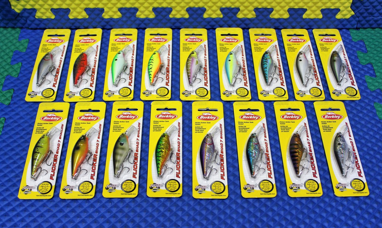 Berkley Flicker Shad  Shallow Slow Rise 3′-6′ Size 7 FFSH7S Series CHOOSE COLOR