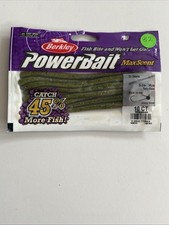 Berkley POWER BAIT MaxScent Fishing Baits 5.5 D-Worm Shaky Head Baby Bass 10 CT