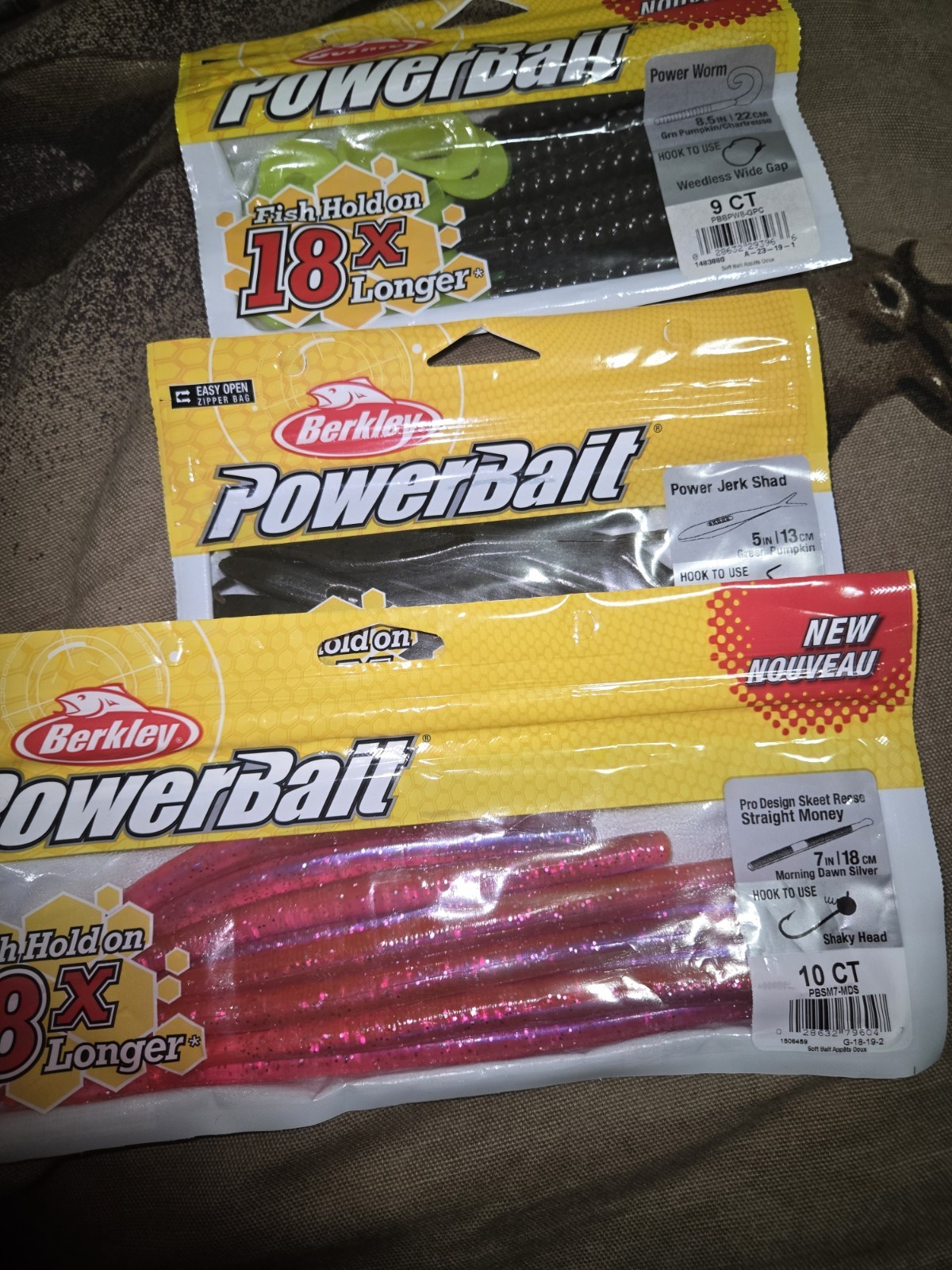 Berkley Powerbait Lot Of 3