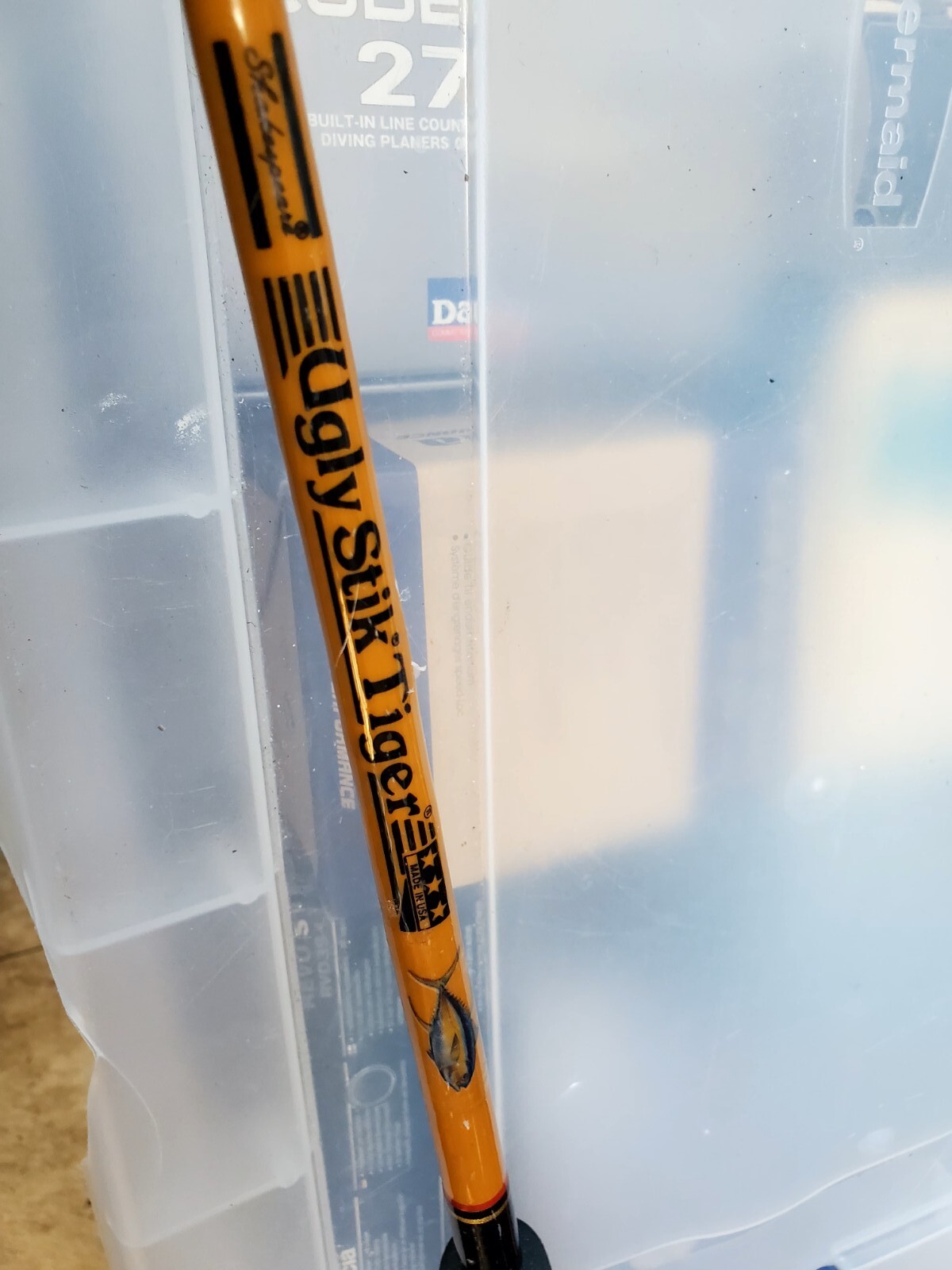 Shakespeare Ugly Stik Tiger BWC2200 Sigma 12-20lb 6’6″ boat rod  made in USA EUC