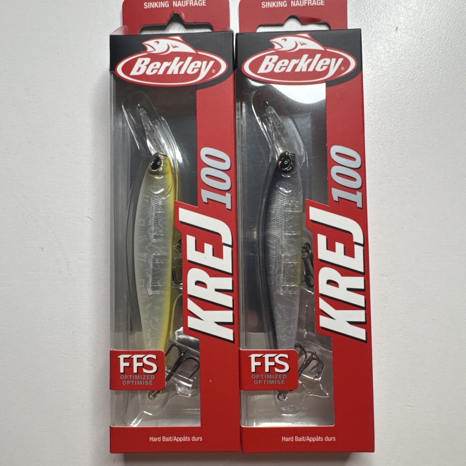 2 – Berkley Krej 100 FFS Jerkbaits Blue Vapor OB & Hankie Pankie Brand New 🔥