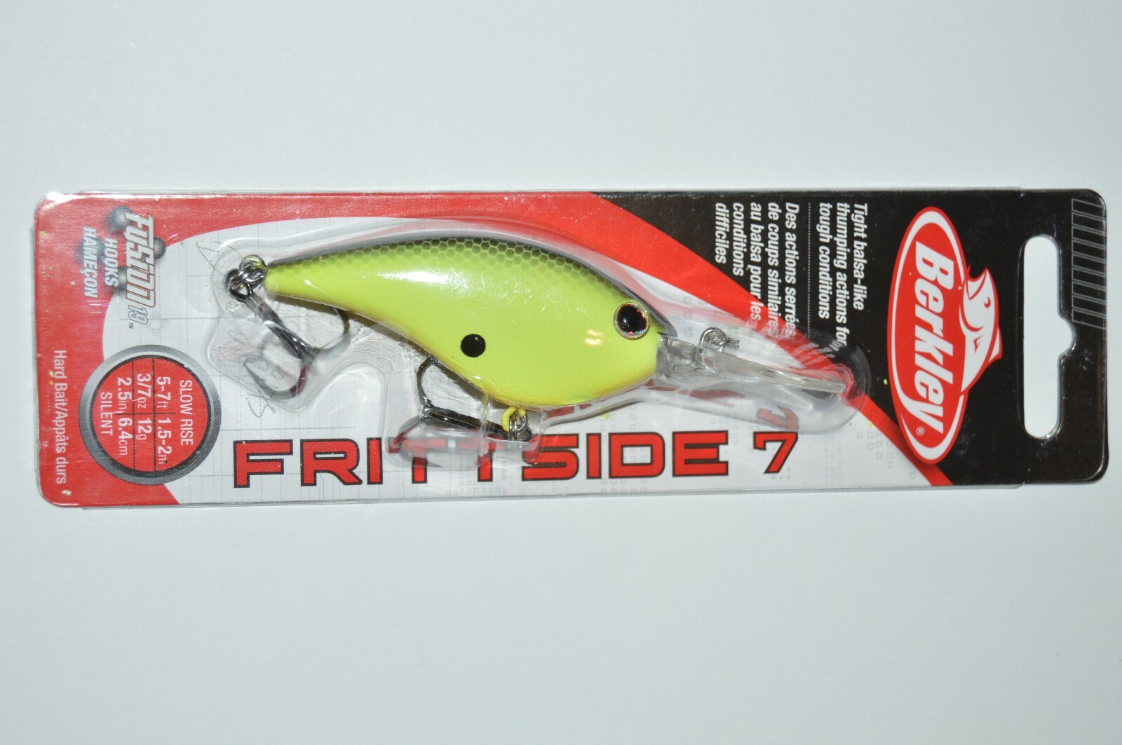 berkley david frittside 7 bass crankbait black chartreuse 2.5″ 3/7oz silent