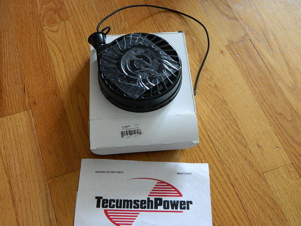 New GENUINE Tecumseh recoil starter 590787  blower, mower, Jiffy Ice auger drill