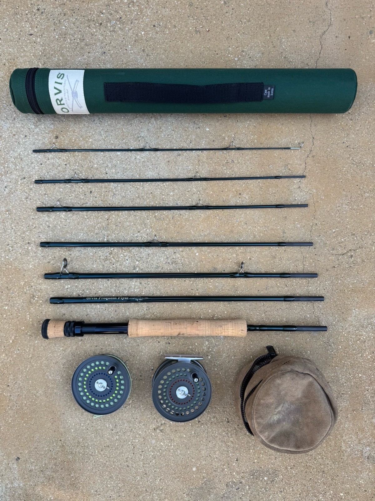 ORVIS Frequent Flyer 909 9′ 9wt. 7p Fly Fishing Rod and ORVIS CFO V Reel/Spool