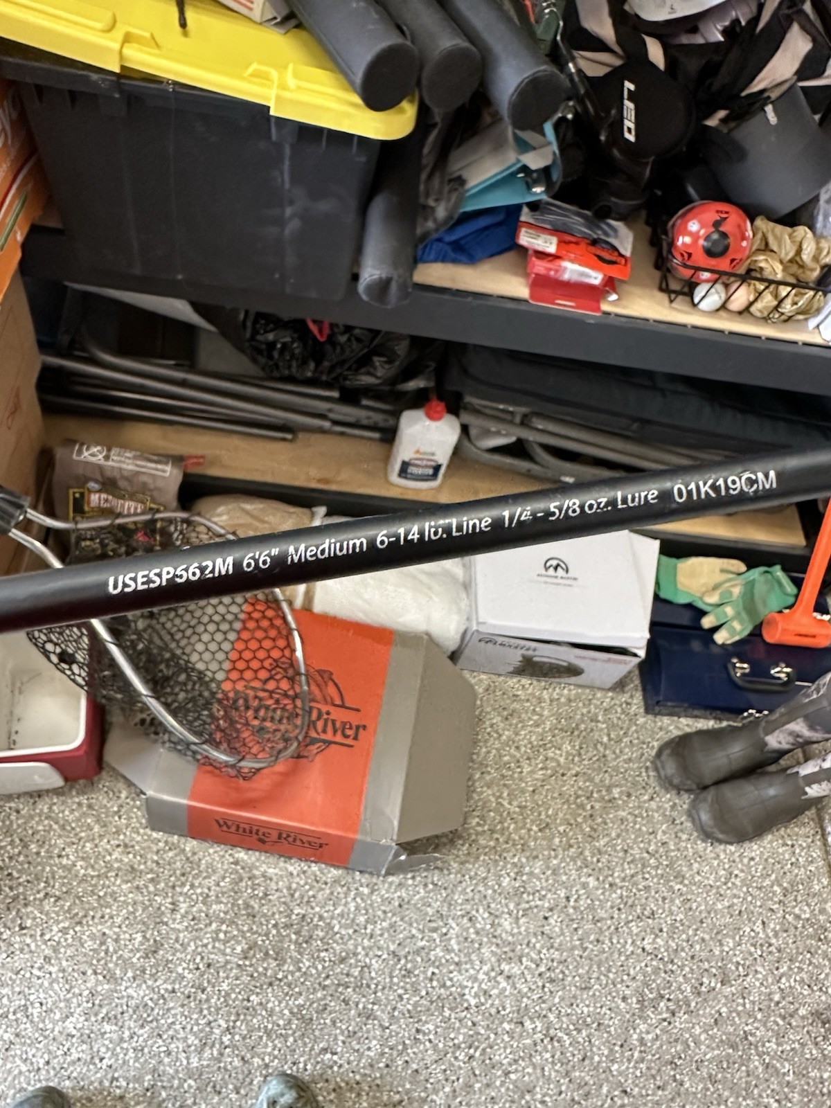 Ugly Stik Elite Graphite Spinning Fish Rod 6’6 Medium Action 2 Piece