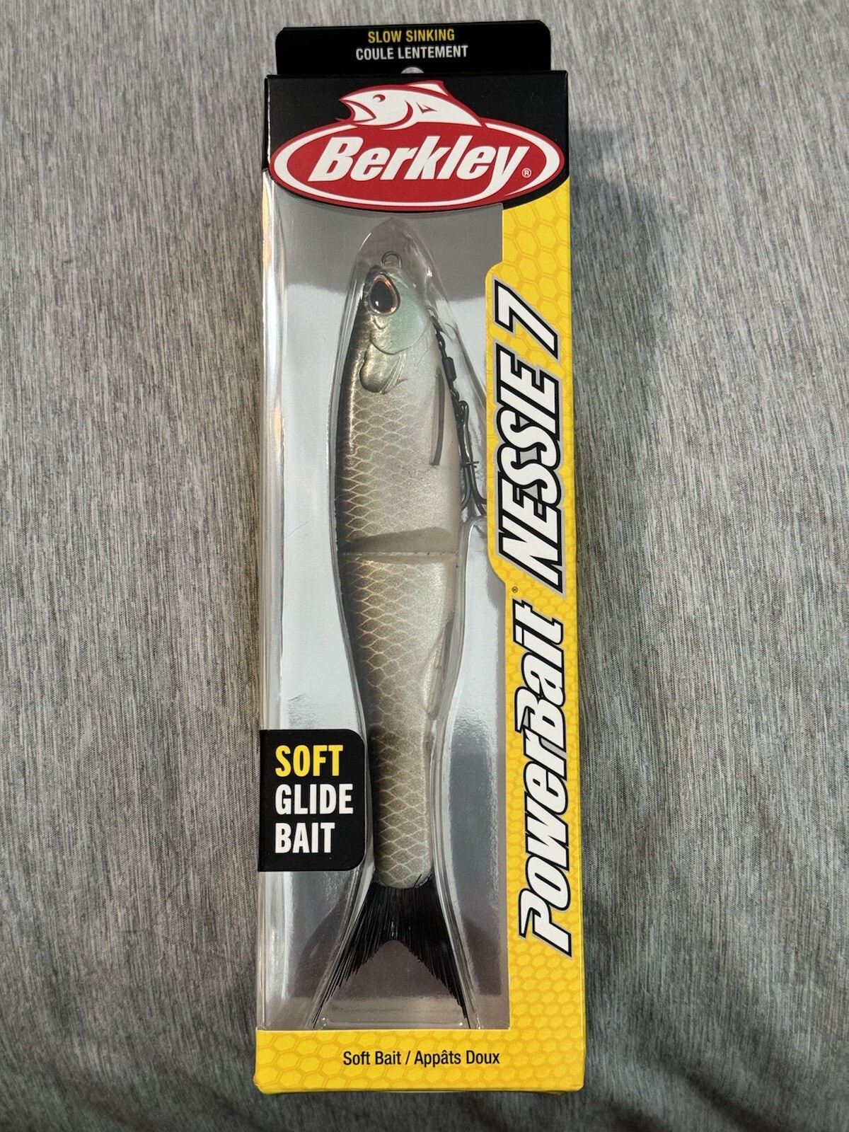 Berkley Powerbait Nessie Soft Glide Bait 7”  1 oz  Shad