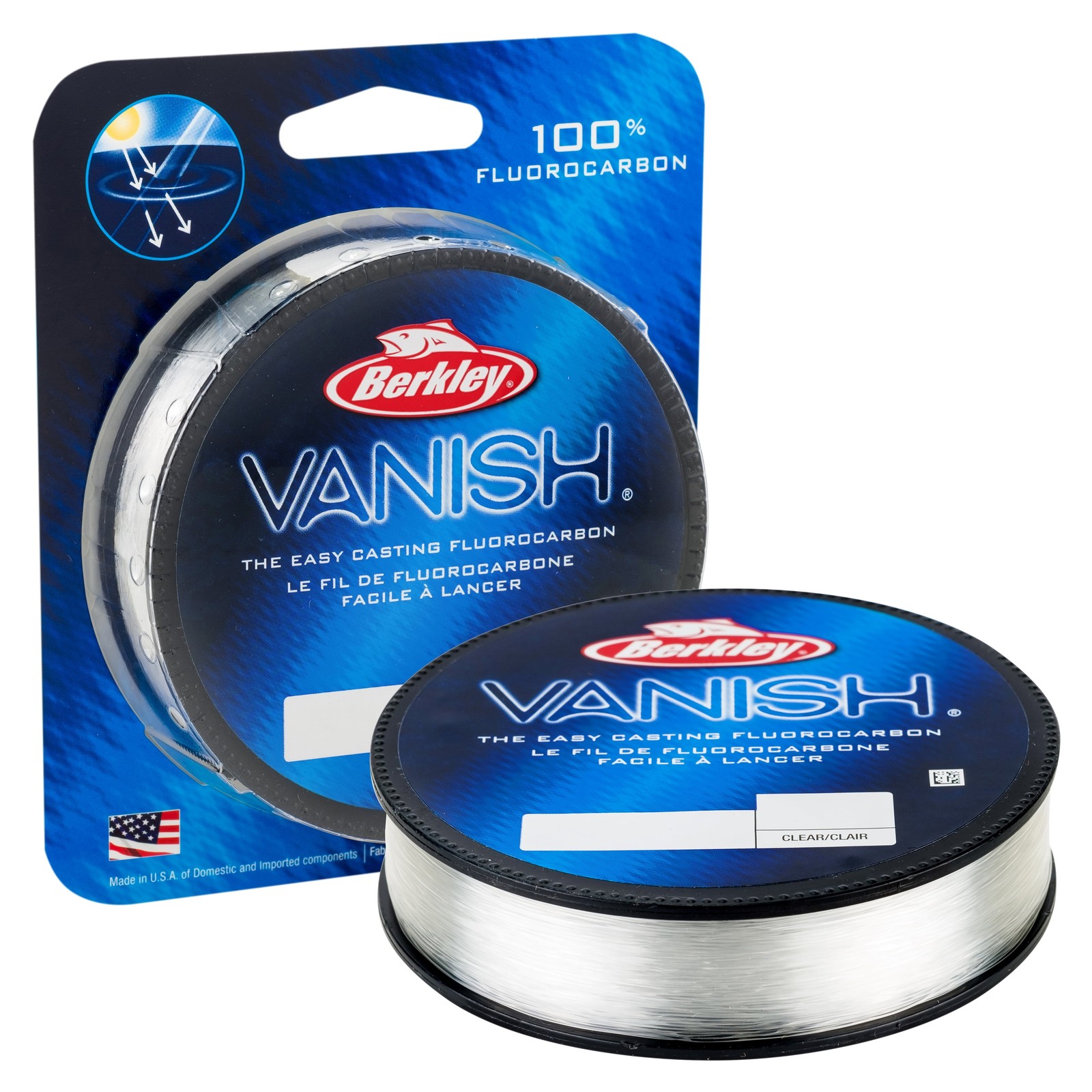 Berkley Vanish® Fluorocarbon Fishing Line, Clear, 6 lb Test Strength, 250 yd
