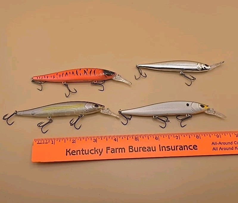 Jerkbait Lot Of 4 (3) Berkley Stunna 112+1 Krej 100