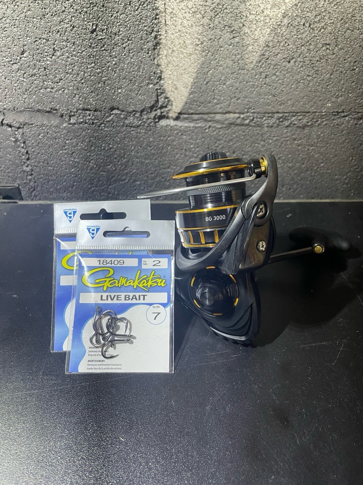 Daiwa BG3000 Saltwater Spinning Reel – Black