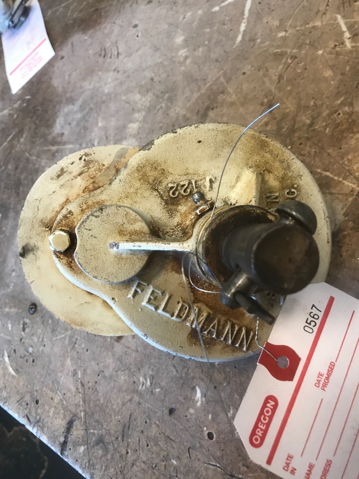 USED BUT GREAT SHAPE JIFFY ICE AUGER TRANSMISSION MODEL 30 SINGLE HANDLE J122