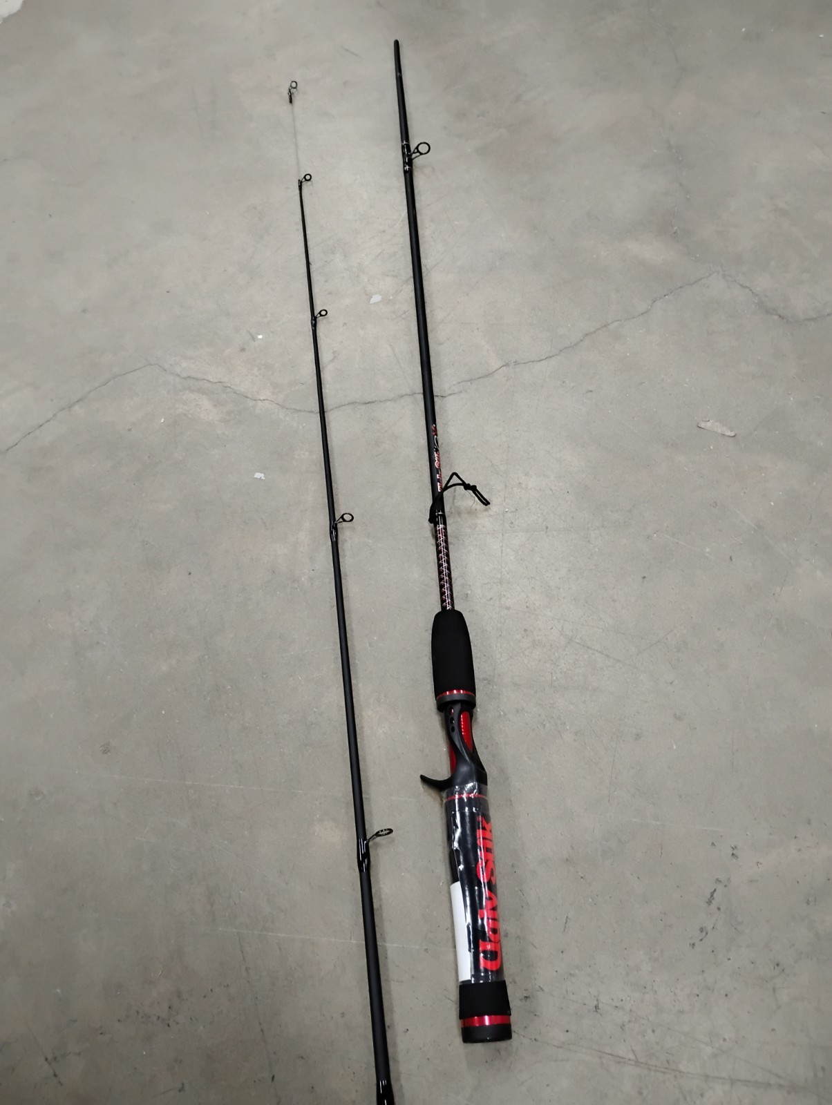 Ugly Stik GX2 Medium Fishing Rod 6ft Black Red (6-12lb) USCA602M