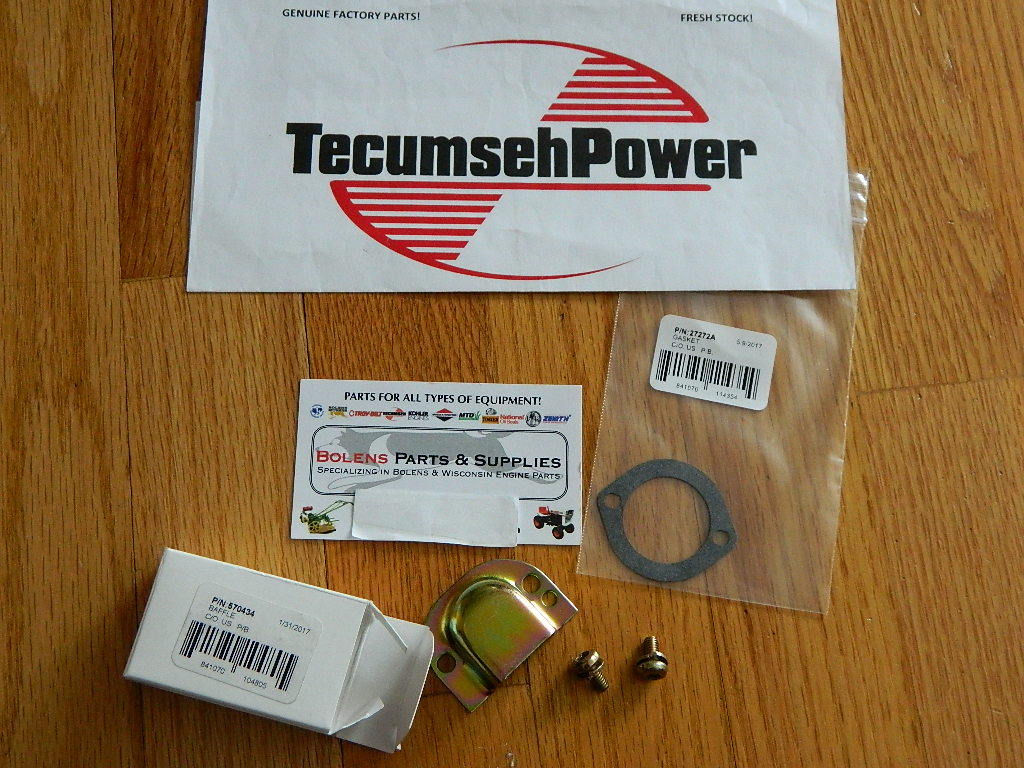 TECUMSEH 2cycle carb baffle Kit Jiffy Ice Auger /power drill 570434 , 650229
