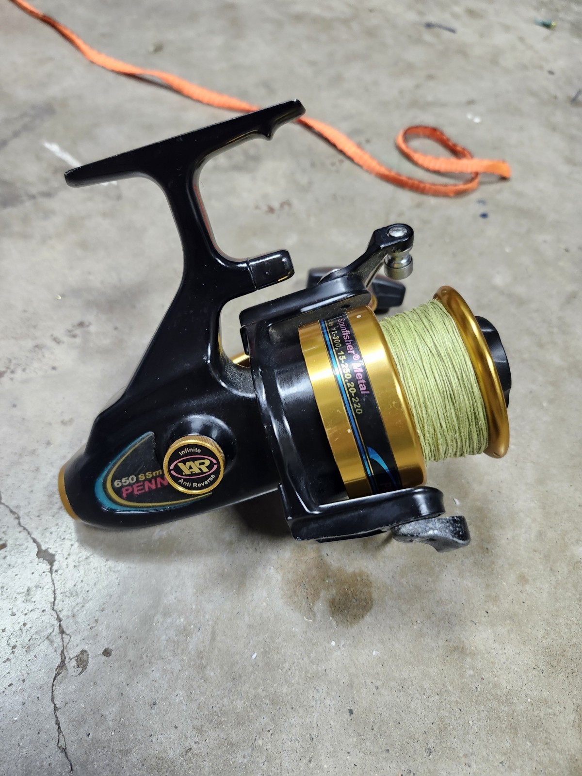 Vintage Penn Spinfisher 650SSm Spinning Reel, Clean And Working