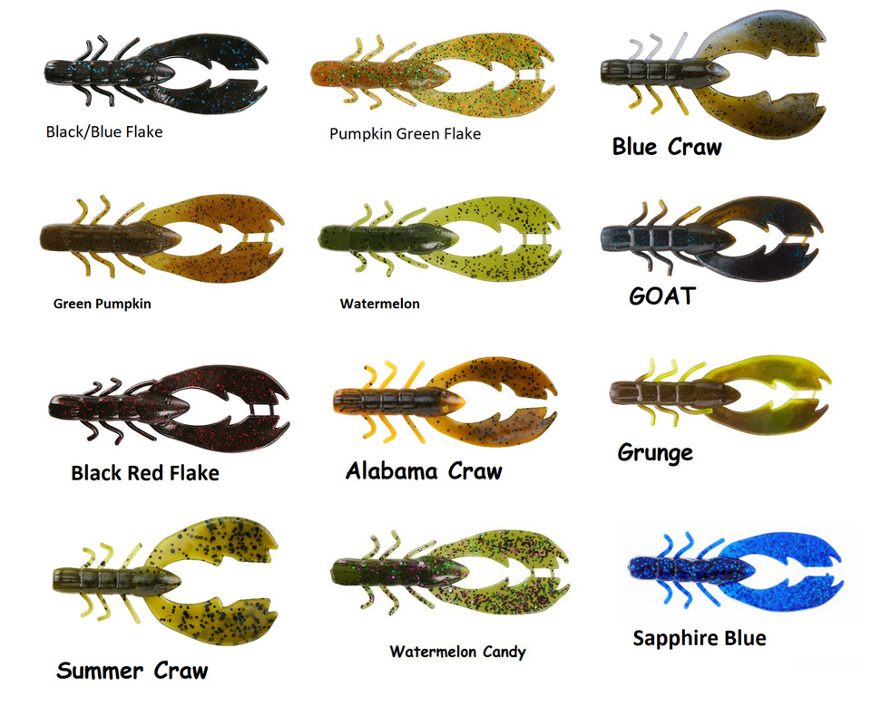 Berkley 4″ Powerbait Chigger Craw Crawfish Bait – Choice of Colors