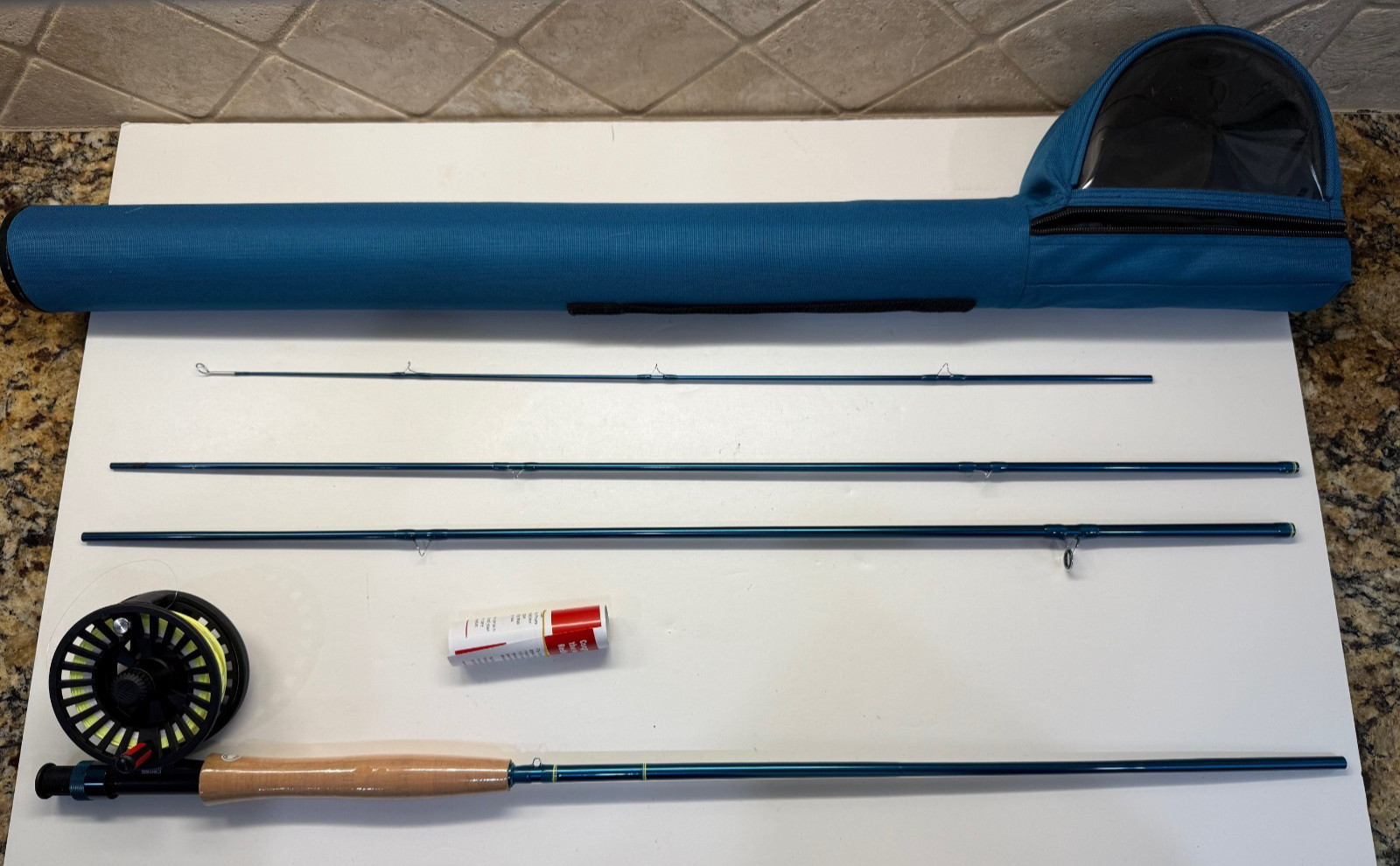 Redington Cross Water 9′ Fly Fishing Rod & 4-5-6 Reel w/ Travel Case NEW UNUSED!