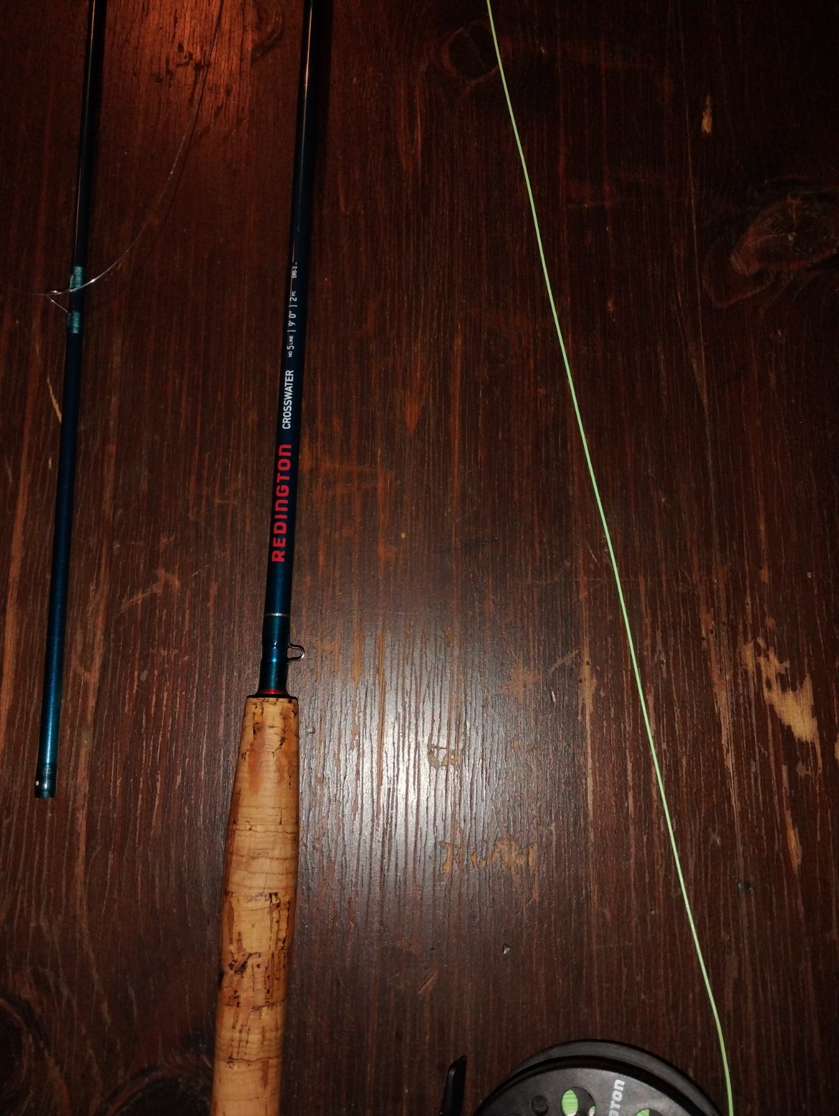 Redington Crosswater  Fly Rod no.5 Line 9 Foot 2 Pc 590-2