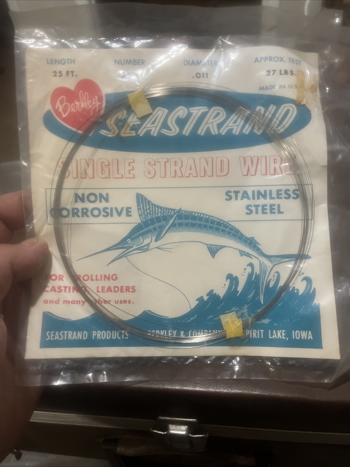 Berkley Stainless Seastrand Single Strand Wire Coil(25 ft)27 Lb  Test .011 Dia.