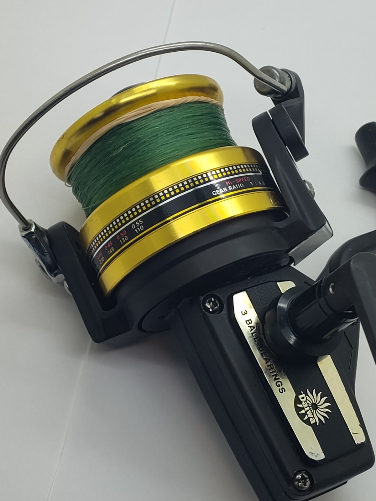 Vintage Daiwa BG30 Black Gold Spinning Fishing Reel JAPAN Made 3 Ball Spooled