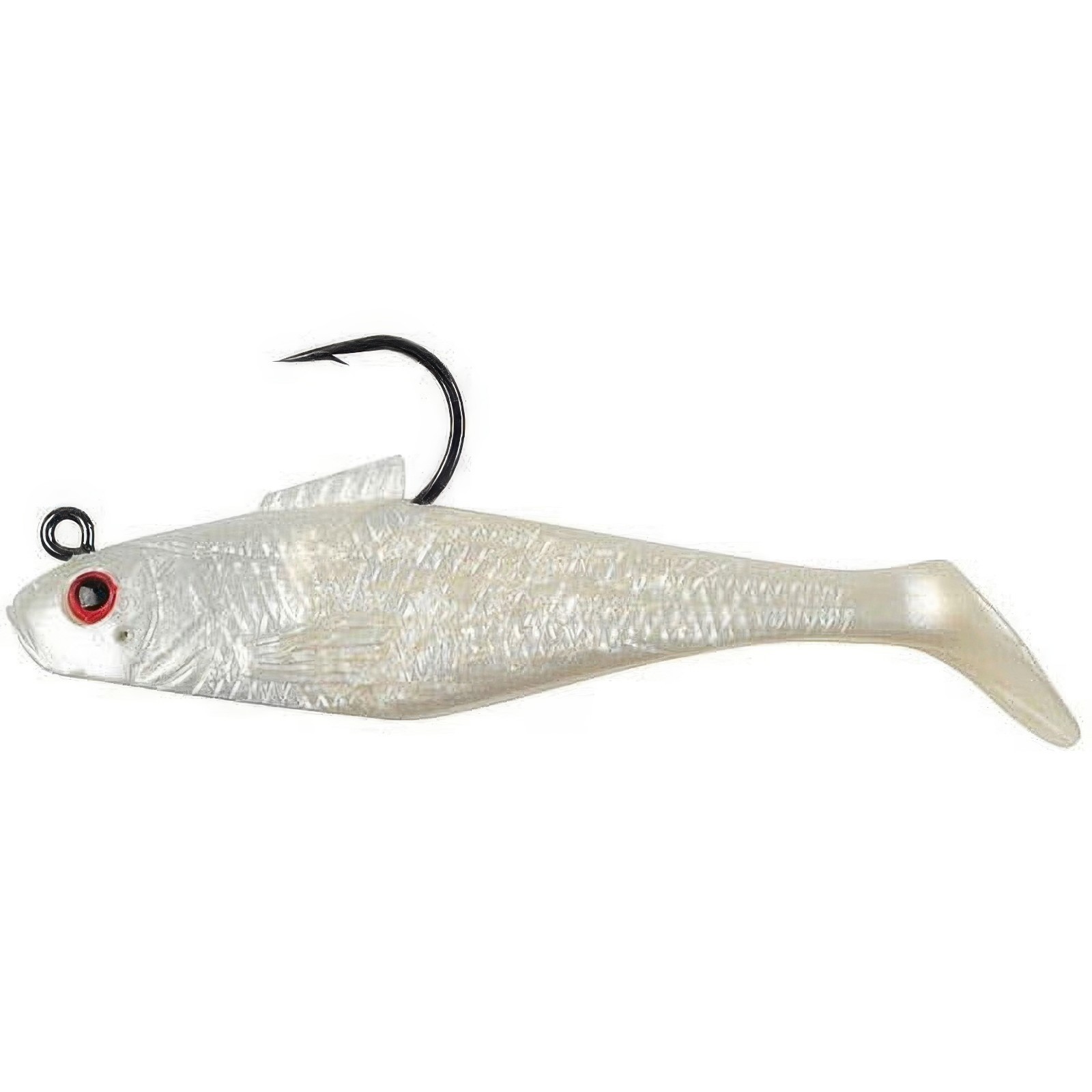 Berkley PowerBait Pogy Swim Shad Pearl Red Eye Fishing Lure – Free Shipping