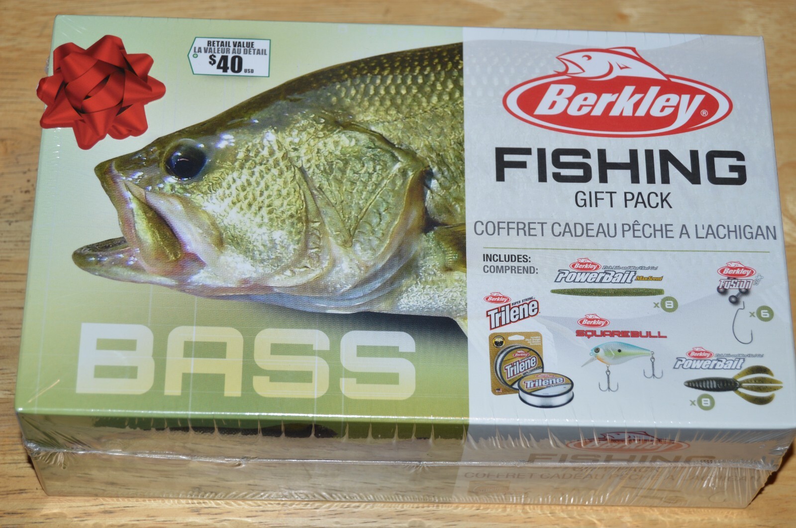 berkley powerbait bass gift pack trilene fluorocarbon squarebill senko hook kit