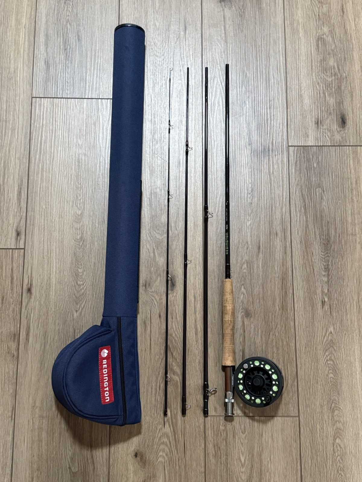 Redington Path 590-4 Four 4 Piece 9″ 0″ 5 Wt. Fly Rod w/ 4-5-6 Reel & Hard Case
