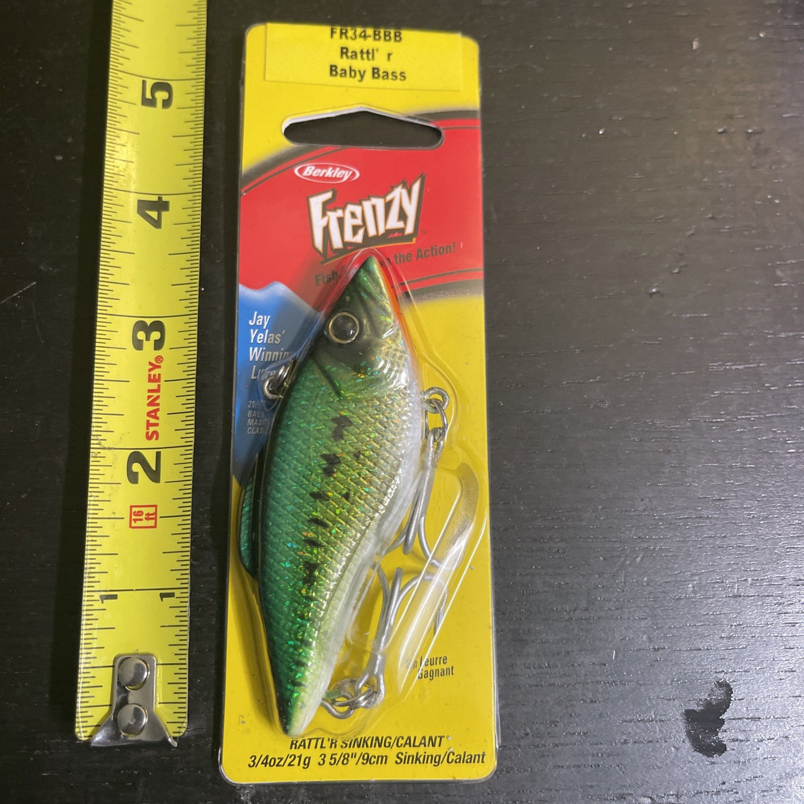 Berkley Frenzy Rattl’R FR34-BBB Baby Bass 3 5/8″ 3/4oz Lipless Sinking NIB