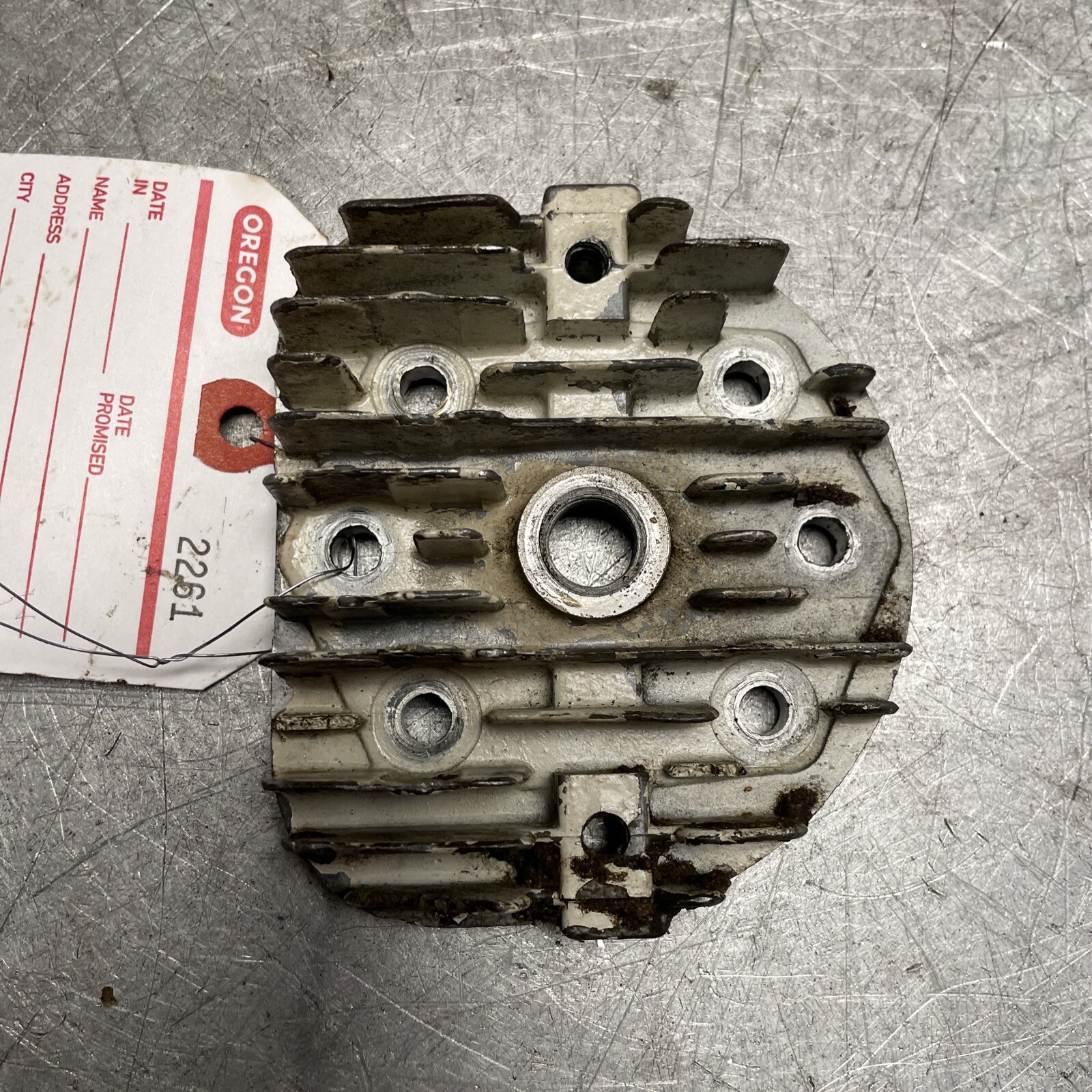 OEM GOOD USED 3HP JIFFY ICE AUGER MODEL 30 CYLINDER HEAD  GOOD THREADS