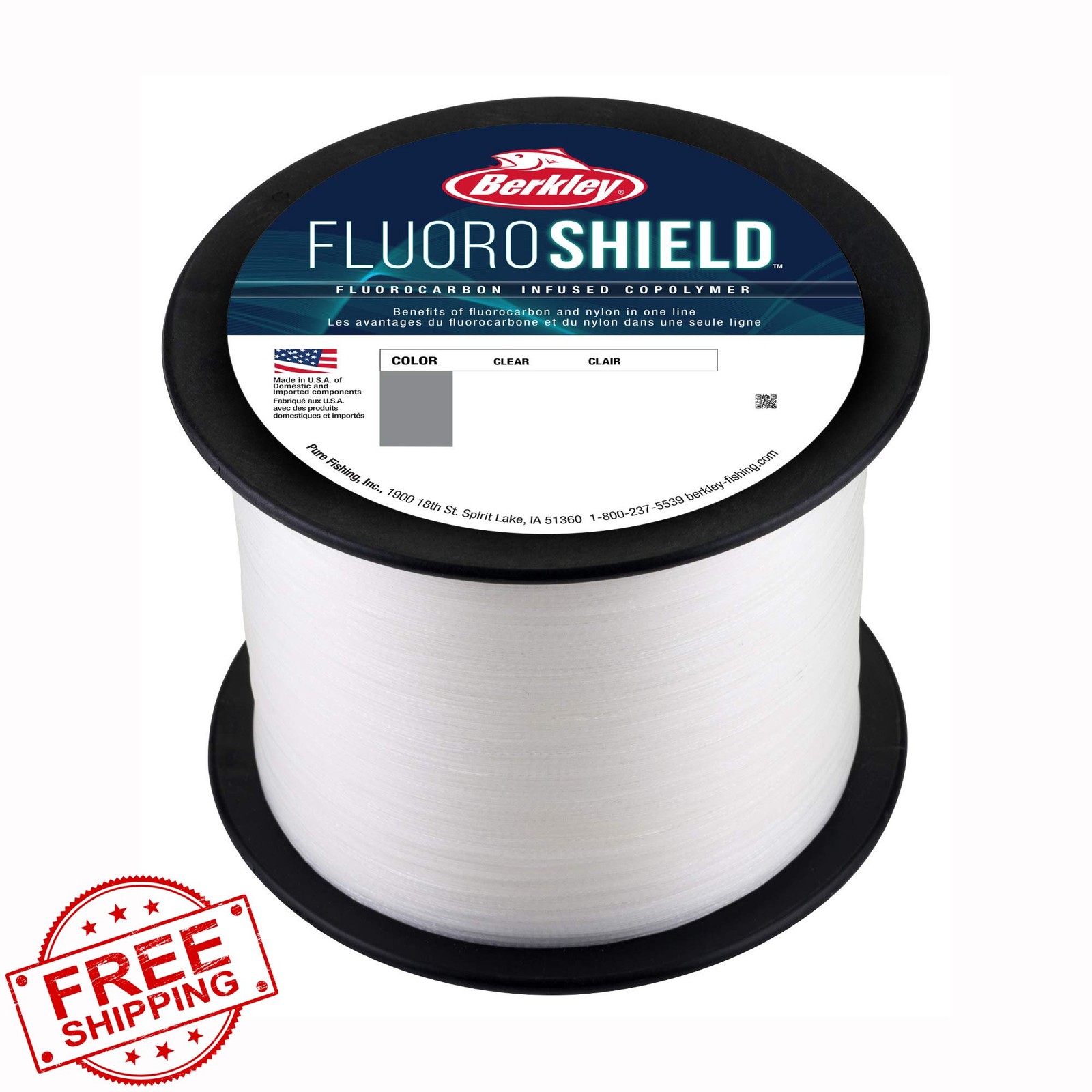 Berkley FluoroShield Fluorocarbon Fishing Line Clear