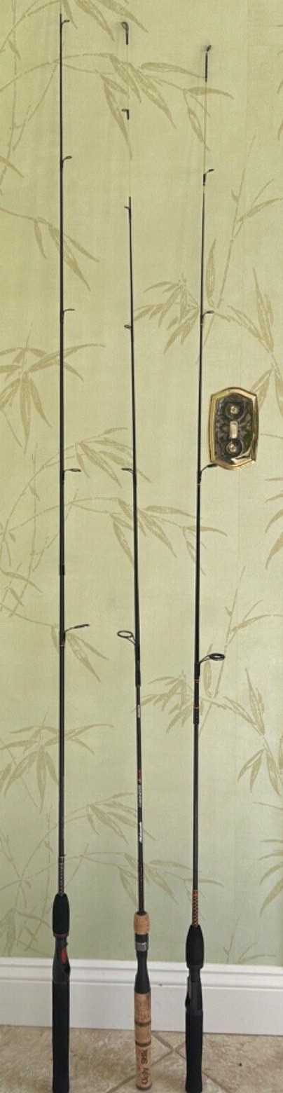 SHAKESPEARE UGLY STIK SPIN CASTING ROD:USED 6′ or 5 1/2′ or 5′? (GREAT COND.)