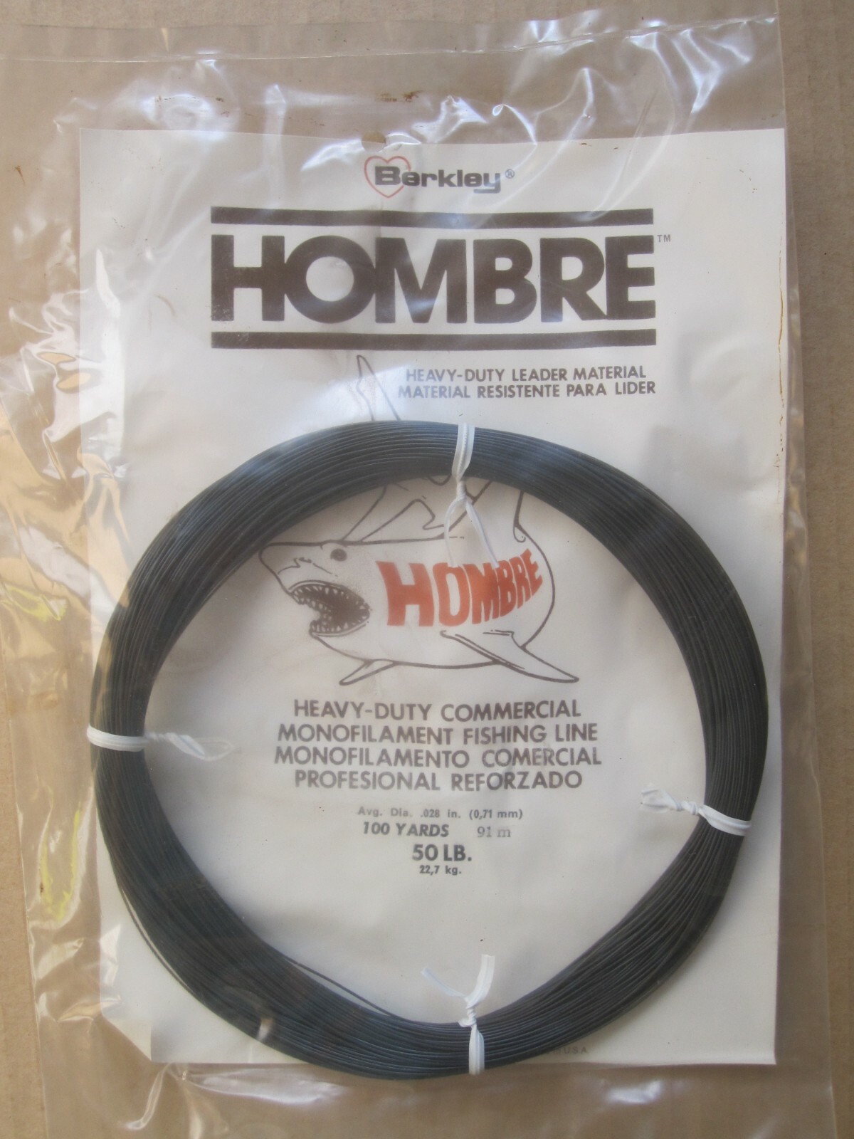 Berkley Hombre Heavy Duty Commercial Monofilament Fishing Line 100 yds 50 lb