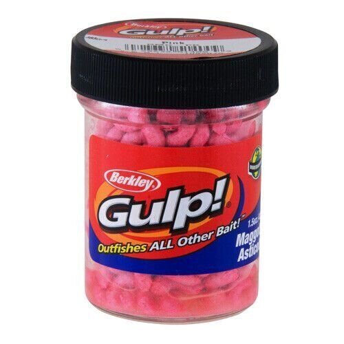 Berkley GMG-PK Gulp! Maggot 1.5oz Pink Fishing Bait Soft Lure Freshwater Scented