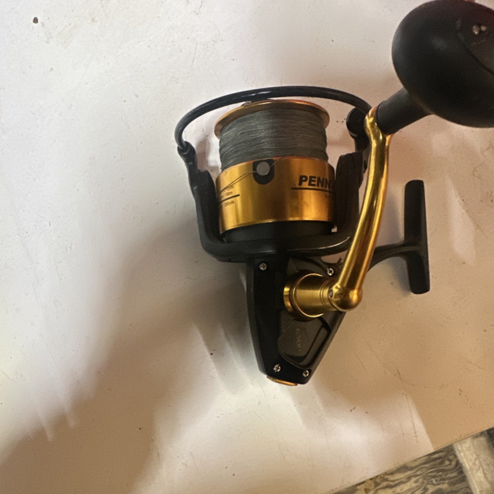 Penn Spinfisher V 6500 Spinning Reel 6500 Gold Black 5 Ball Bearings