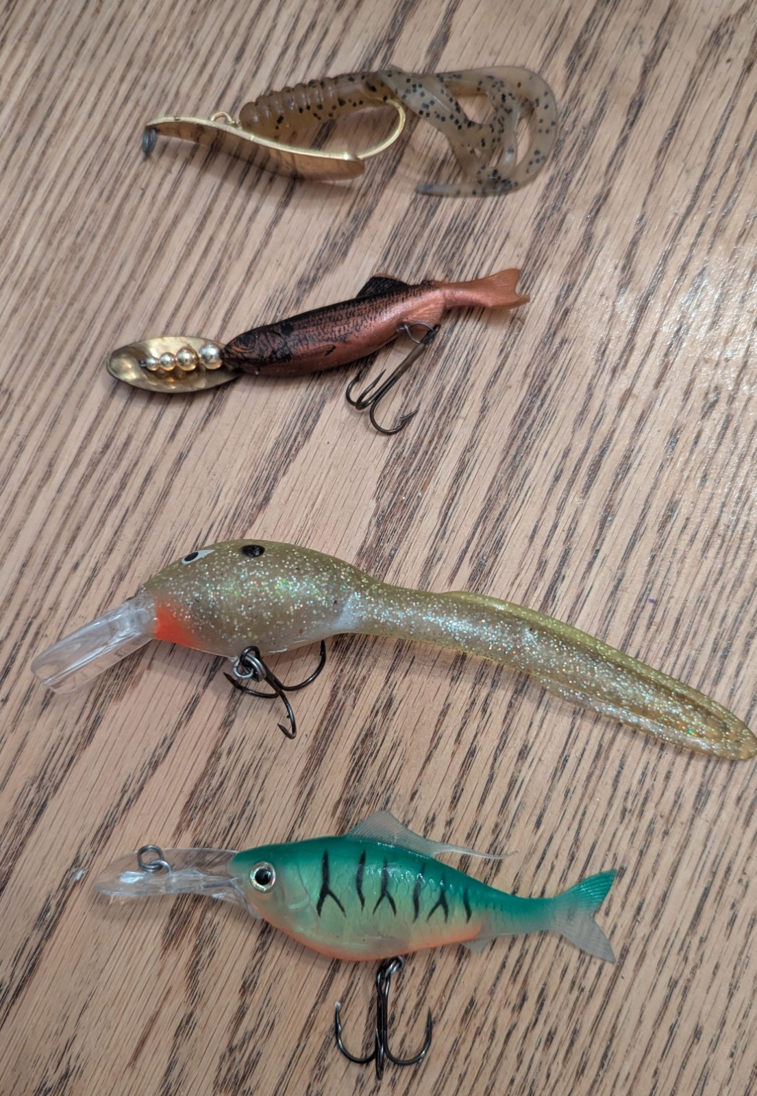 4 Different Bass Fishing Baits