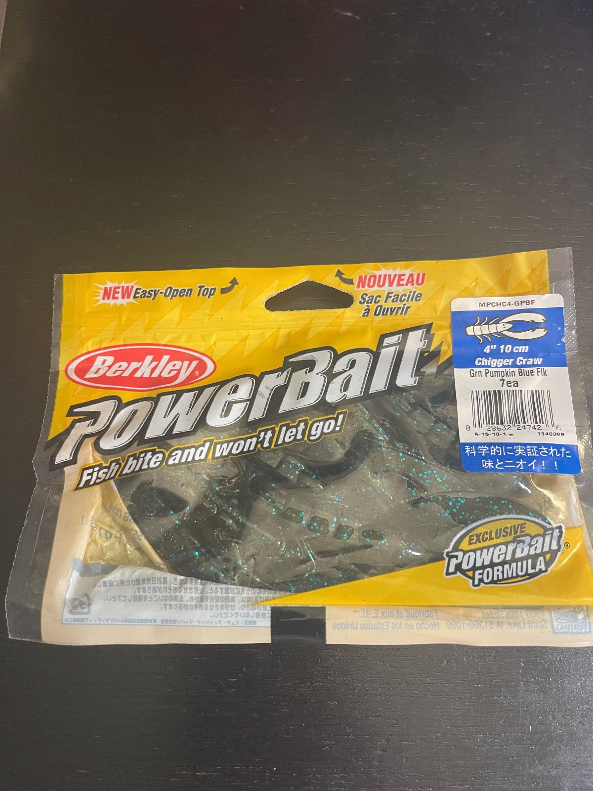 Berkley Powerbait 4″ Chigger Craw MPCHC4 7ct Many Colors NIP