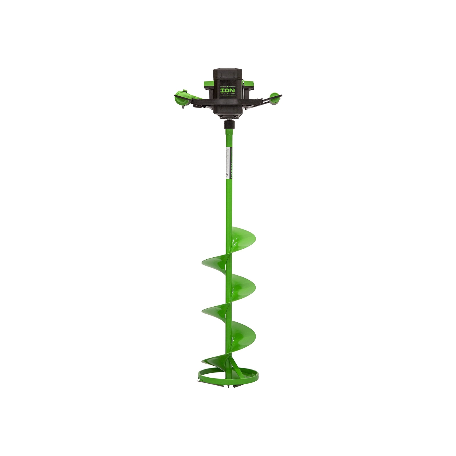 ION Alpha Electric Ice Fishing Auger, Gen 3, 40V Lithium-ion, Steel, Green