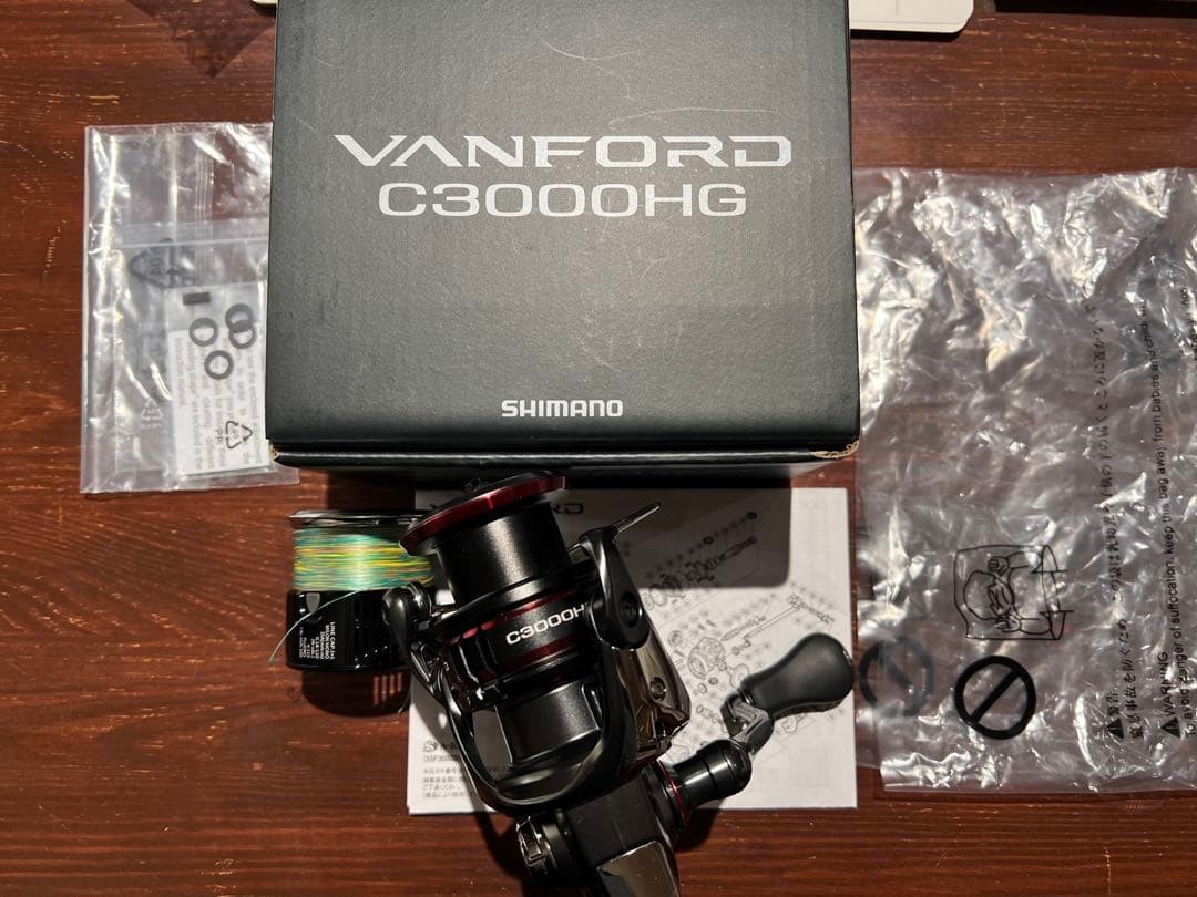 Used SHIMANO Vanford C3000HG Reel with spare spool