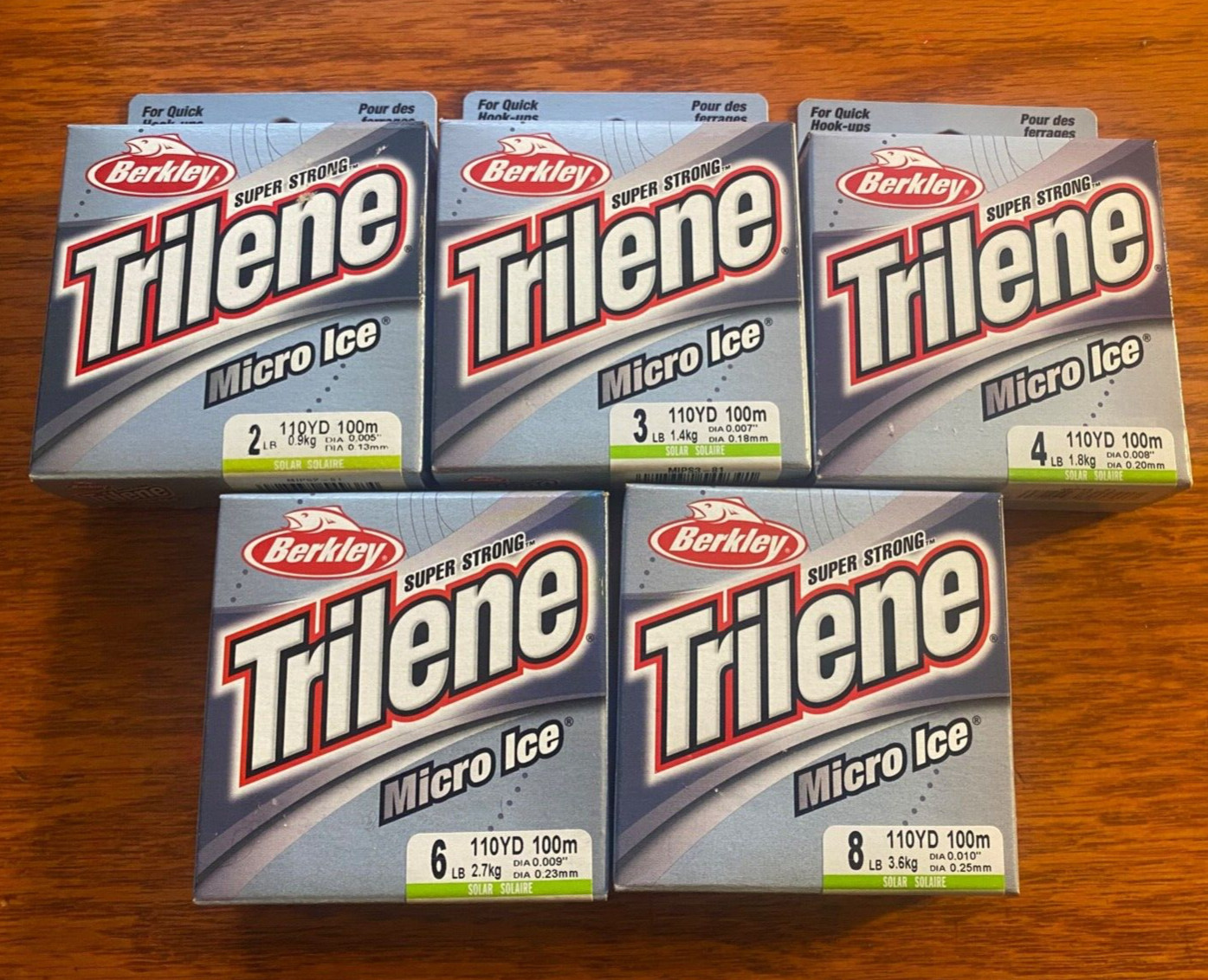 Berkley Trilene Micro Ice Mono SOLAR  Line 110 Yds Choose (2#, 3#, 4#, 6#, 8#)