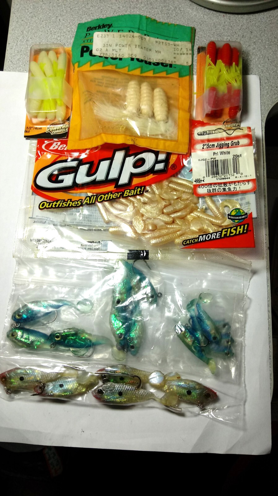 BERKLEY=LARGE LOT= JIGS, SWIMBAITS, JIGGING GRUBS, POWER TEASERS, ALL NEW